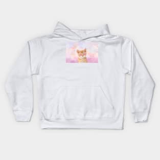 "La vie en rose" Pink Kitty Kids Hoodie